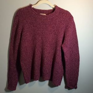 Studio Works, multi purples blended sweater, XL
